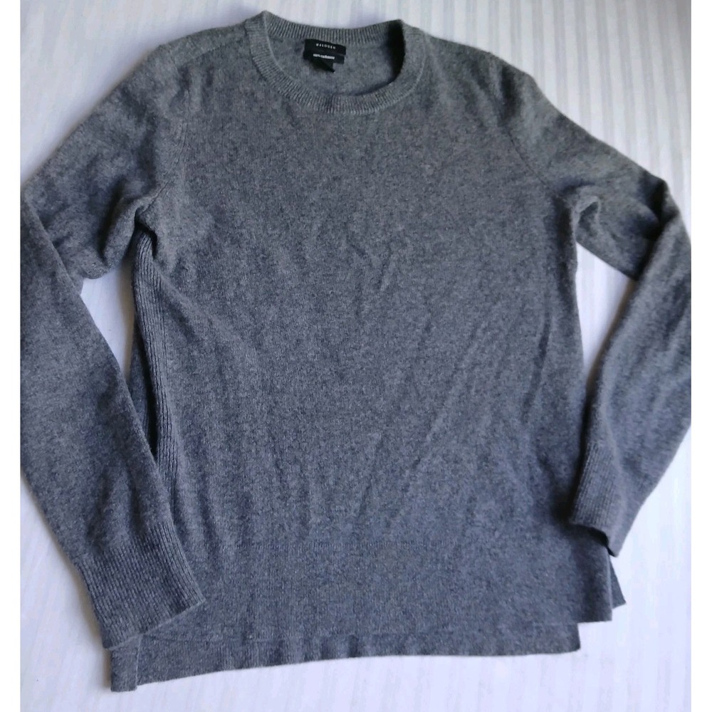 Halogen Sweater Medium 100 Cashmere Knit Crew Neck Pullover Layers Preppy Basic